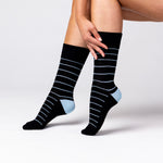 Charger l'image dans la galerie, 3 paires de chaussettes en bambou pour femme - Rayures minimalistes
