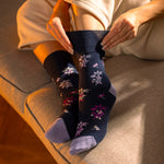Charger l'image dans la galerie, Lot de 3 paires de chaussettes en coton RHS pour femme - Motif floral/insecte