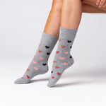 Load image into Gallery viewer, 3 Pairs Ladies Cotton Socks - Queen Of Hearts