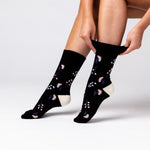 Lade das Bild in den Galerie-Viewer, 3 Paar Damen-Baumwollsocken - Floral Embrace