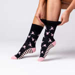 Load image into Gallery viewer, 3 Pairs Ladies Cotton Socks - Floral Hybrid
