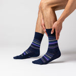 Load image into Gallery viewer, 3 Pairs Men's Cotton Socks - Homestead Stripe