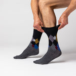 Load image into Gallery viewer, 3 Pairs Men's Argyle Cotton Socks - Metro