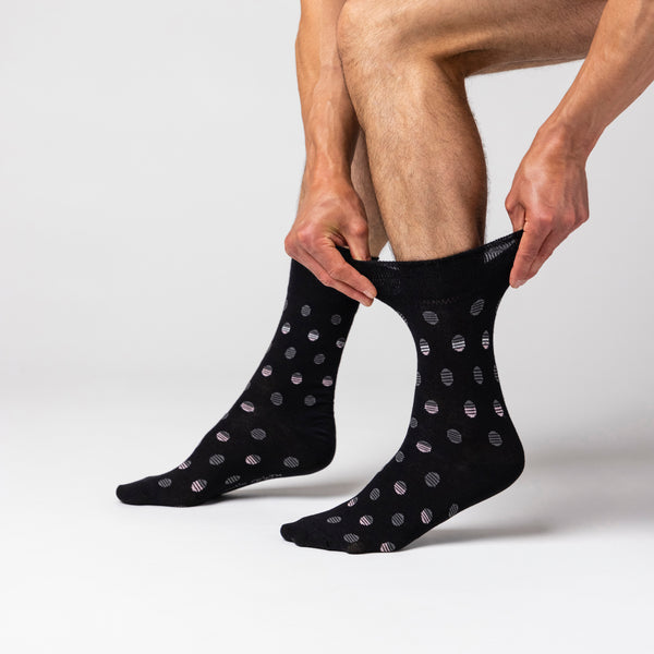 3 paires de chaussettes en coton pour homme - Polka Pop