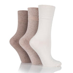 Lade das Bild in den Galerie-Viewer, 6 Paar Damen-Diabetikersocken - Hellbraun Mix