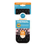 Load image into Gallery viewer, 1 Pair Ladies Raynaud's Thermal Slipper Socks - Black Stripe