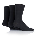 Charger l'image dans la galerie, 6 paires de chaussettes pour diabétiques pour homme - Noir