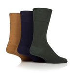 Charger l'image dans la galerie, 6 paires de chaussettes diabétiques pour homme – Mélange ocre