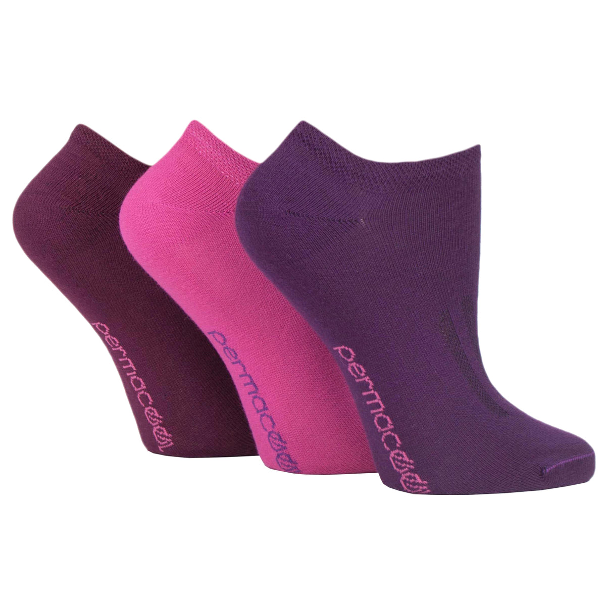Lot de 3 paires de chaussettes rafraîchissantes PermaCool pour femme - Rose