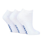Load image into Gallery viewer, 3 Pairs Cushion Foot Diabetic Trainer Socks - White
