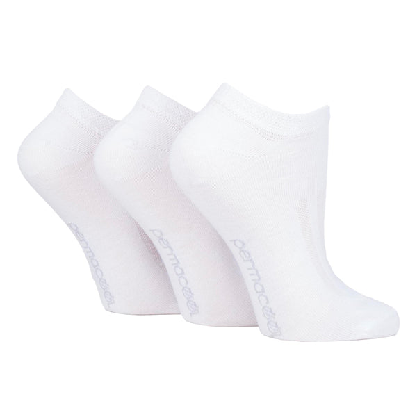 3 Paar PermaCool Kühlende Sneakersocken - Weiß
