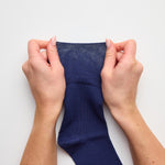 Load image into Gallery viewer, 3 Pairs Ladies Plain Cotton Socks - Navy