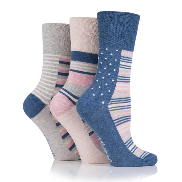 3 Paar Damen-Baumwollsocken - Weekender Navy