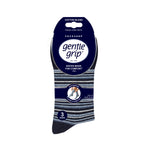 Charger l'image dans la galerie, Lot de 3 paires de chaussettes City en coton à rayures variées pour femme - Bleu marine
