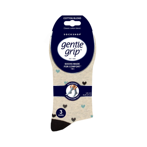 3 Paar Damen Baumwollsocken - Mikromuster