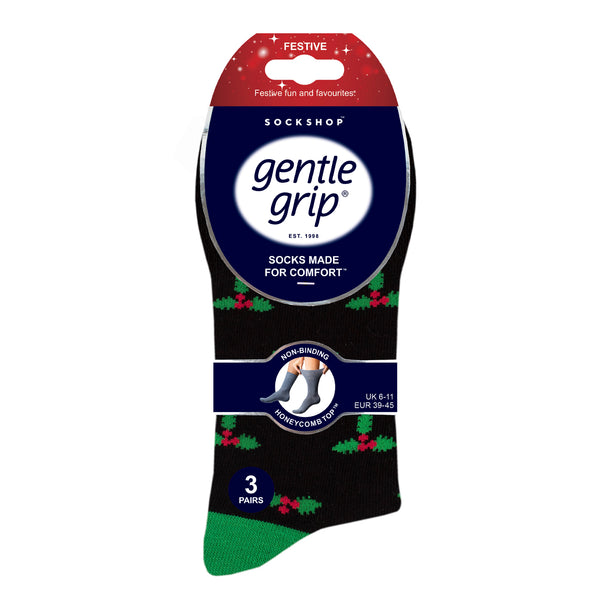 Lot de 3 paires de chaussettes de Noël amusantes pour homme - Motif fantaisie