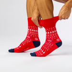 Charger l'image dans la galerie, Lot de 3 paires de chaussettes de Noël amusantes pour homme - Motif jacquard