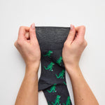 Charger l'image dans la galerie, Lot de 3 paires de chaussettes amusantes en coton pour homme - Dinosaure