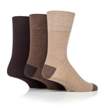Load image into Gallery viewer, 3 Pairs Men's Apex Cotton Socks - Brown
