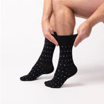 Load image into Gallery viewer, 3 Pairs Men's Concerto Cotton Socks - Black