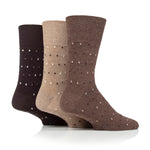 Load image into Gallery viewer, 3 Pairs Men's Concerto Cotton Socks - Brown/Natural