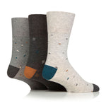 Load image into Gallery viewer, 3 Pairs Men's Cotton Socks - Geometric Myriad