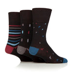 Load image into Gallery viewer, 3 Pairs Men's Cotton Socks - New World Geo