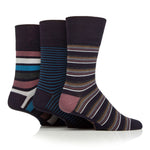 Load image into Gallery viewer, 3 Pairs Men's Bamboo Socks - Mirage Stripe