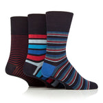 Load image into Gallery viewer, 3 Pairs Men's Bamboo Socks - Sailor Stripe