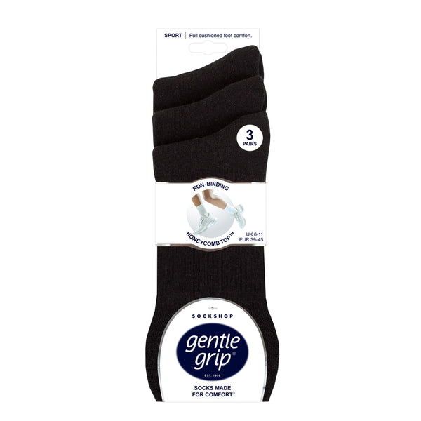 3 Paar Herren Sportsocken - Schwarz