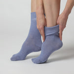 Load and play video in Gallery viewer, 3 Pairs Ladies Plain Cotton Socks - Eva Denim