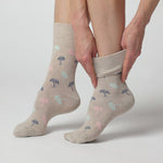 Load and play video in Gallery viewer, 3 Pairs Ladies Fun Feet Cotton Socks - Rainy Days