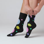 Load and play video in Gallery viewer, 3 Pairs Ladies Colourburst Cotton Socks - Pastel Shower