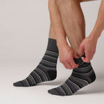 Load and play video in Gallery viewer, 3 Pairs Men's Argyle Cotton Socks - Formality Black