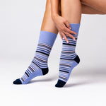 Load image into Gallery viewer, 6 Pairs Ladies Bamboo Socks - Denim
