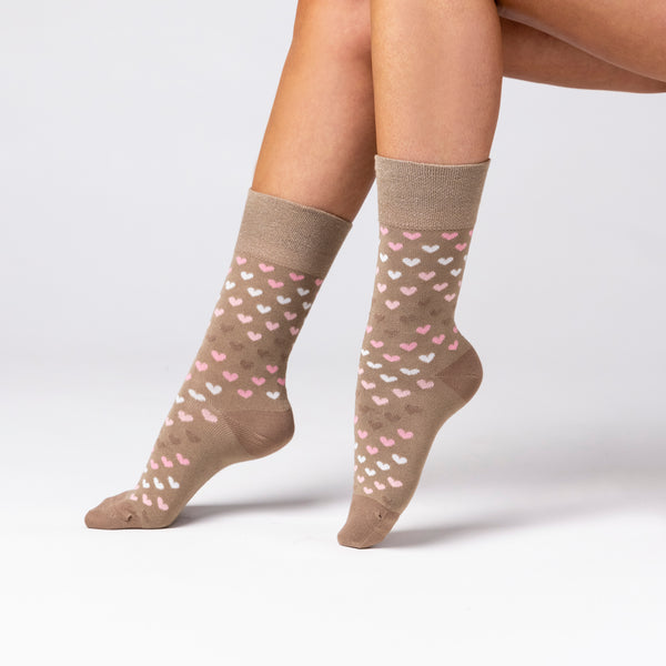 6 Pairs Ladies Bamboo Socks - Neutral