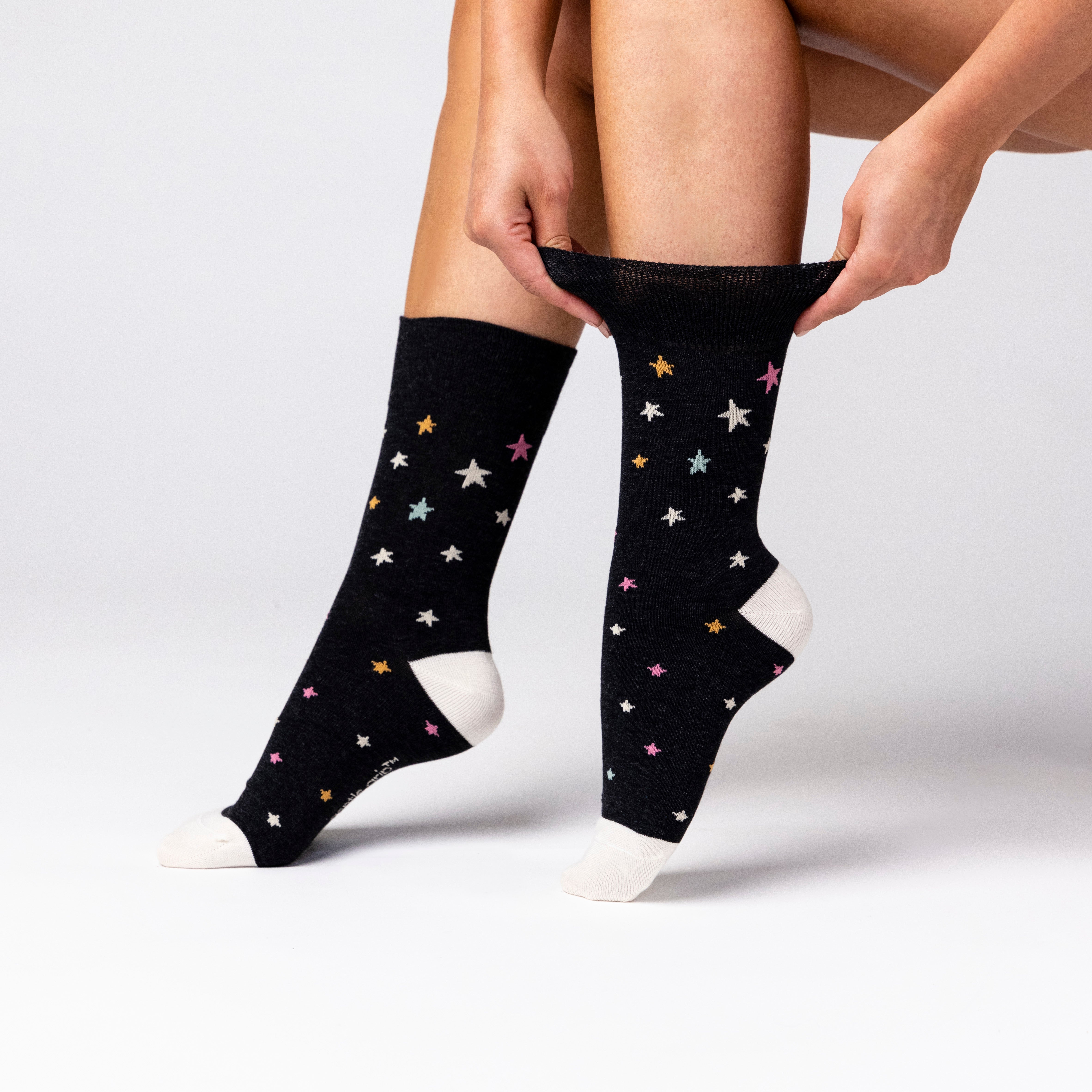 6 Pairs Ladies Bamboo Socks - Starry Night