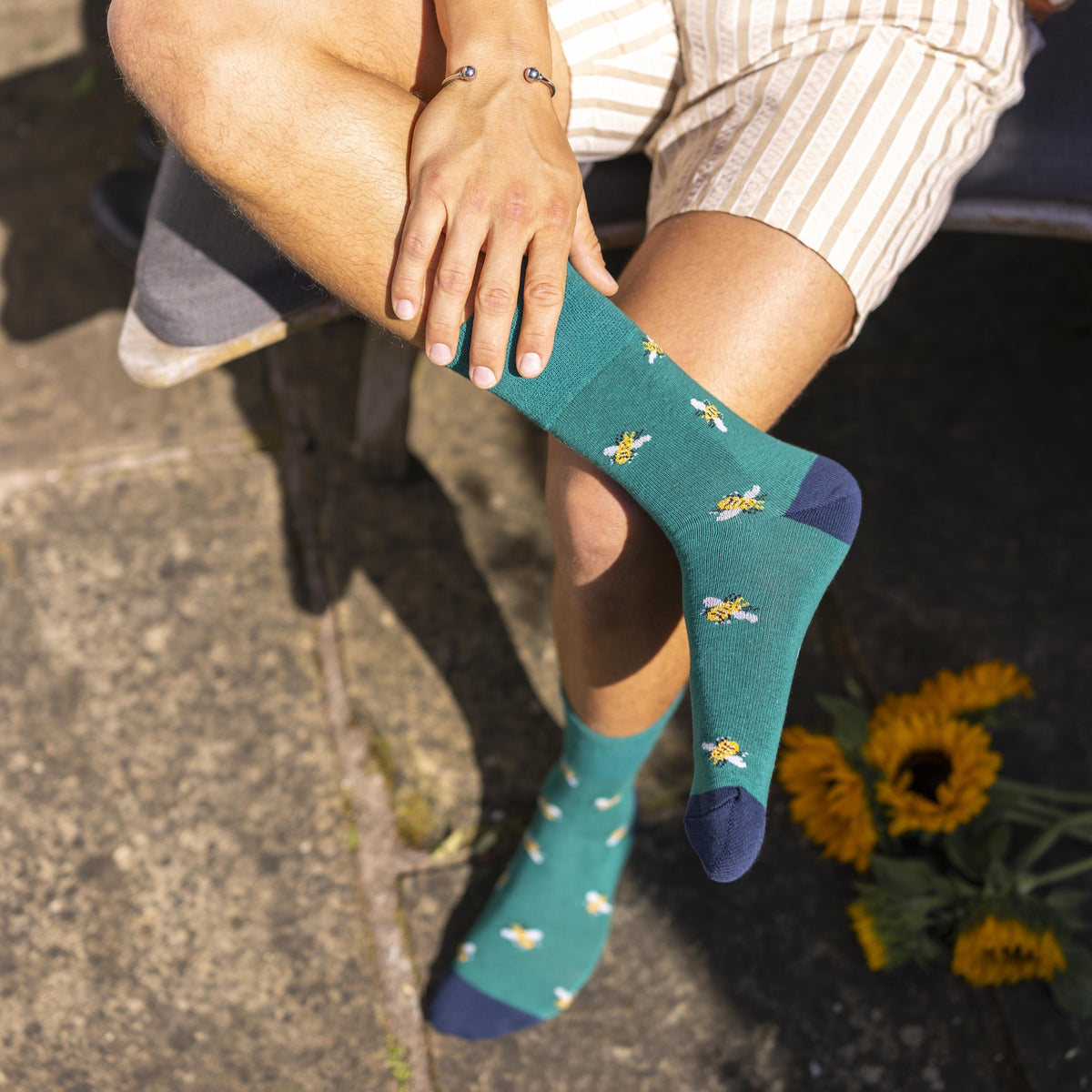 Lot de 3 paires de chaussettes en coton RHS pour homme – Insectes