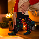 Load image into Gallery viewer, 6 Pairs Ladies Fun Feet Christmas Socks - Merry and Bright
