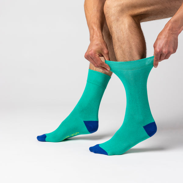 6 Pairs Men's Colourburst Cotton Socks - Leisure