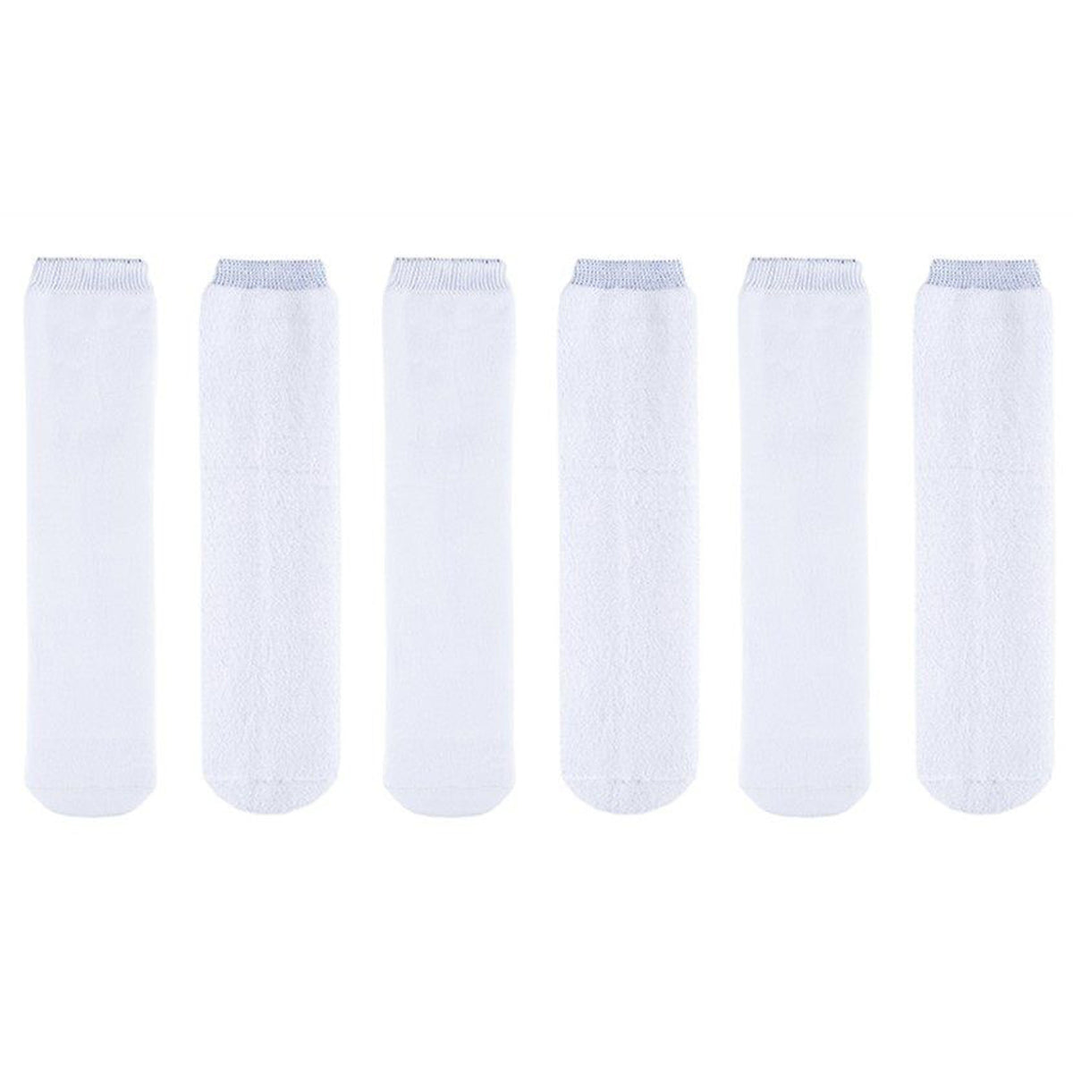 6 Pack Prosthetic Socks - White