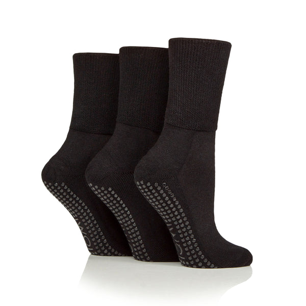 3 paires de chaussettes pour diabétiques - Noires