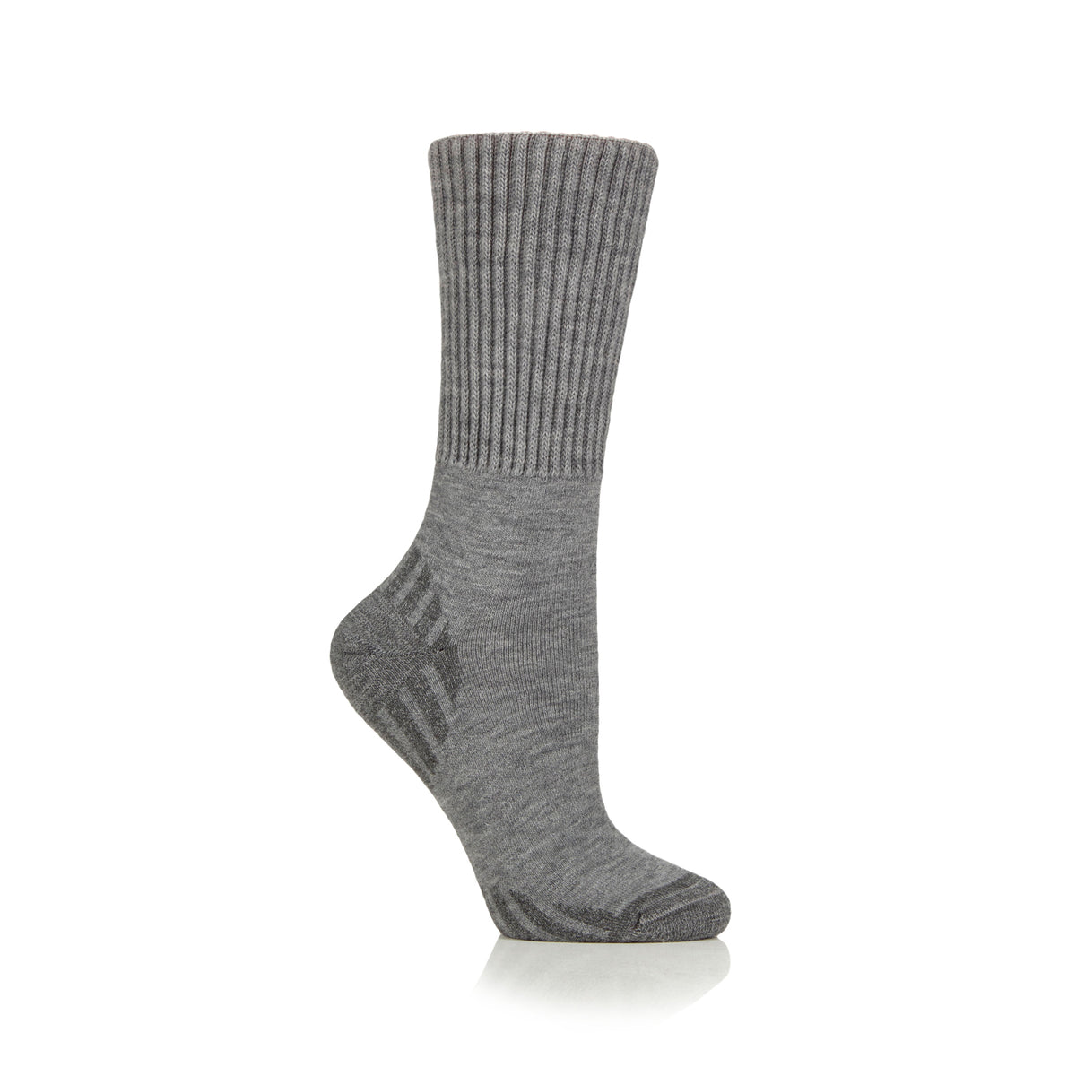 1 Pair Diabetic Walker Wool Boot Socks - Grey