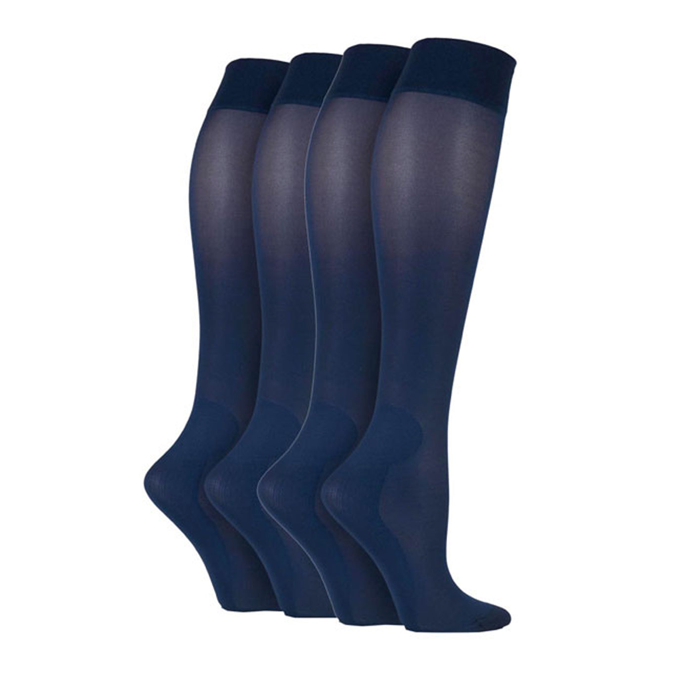 2 Pairs Ladies IOMI FootNurse Energising Graduated Compression Socks - Navy