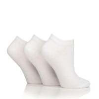 6 paires de chaussettes d'entraînement pour diabétiques pour femmes - Blanc