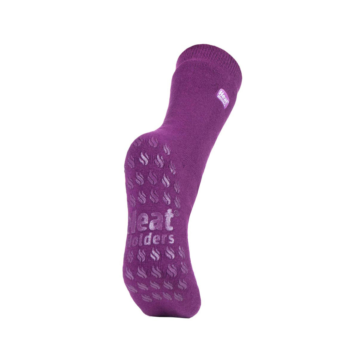 1 Pair Ladies Raynaud's Thermal Slipper Socks - Violet