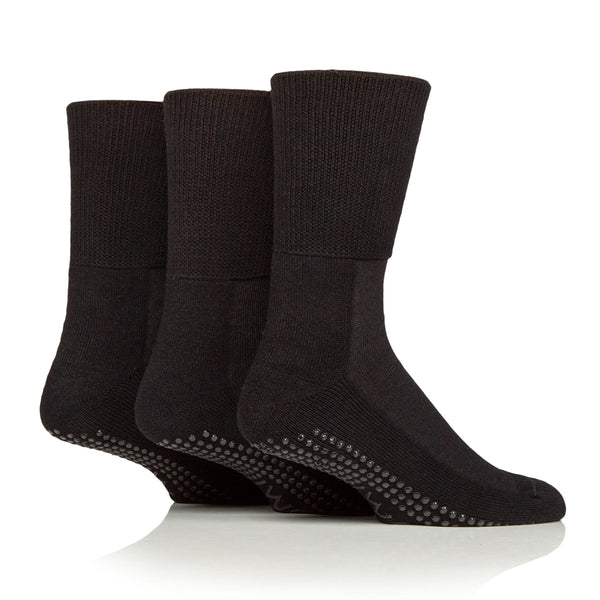 3 paires de chaussettes pour diabétiques - Noires