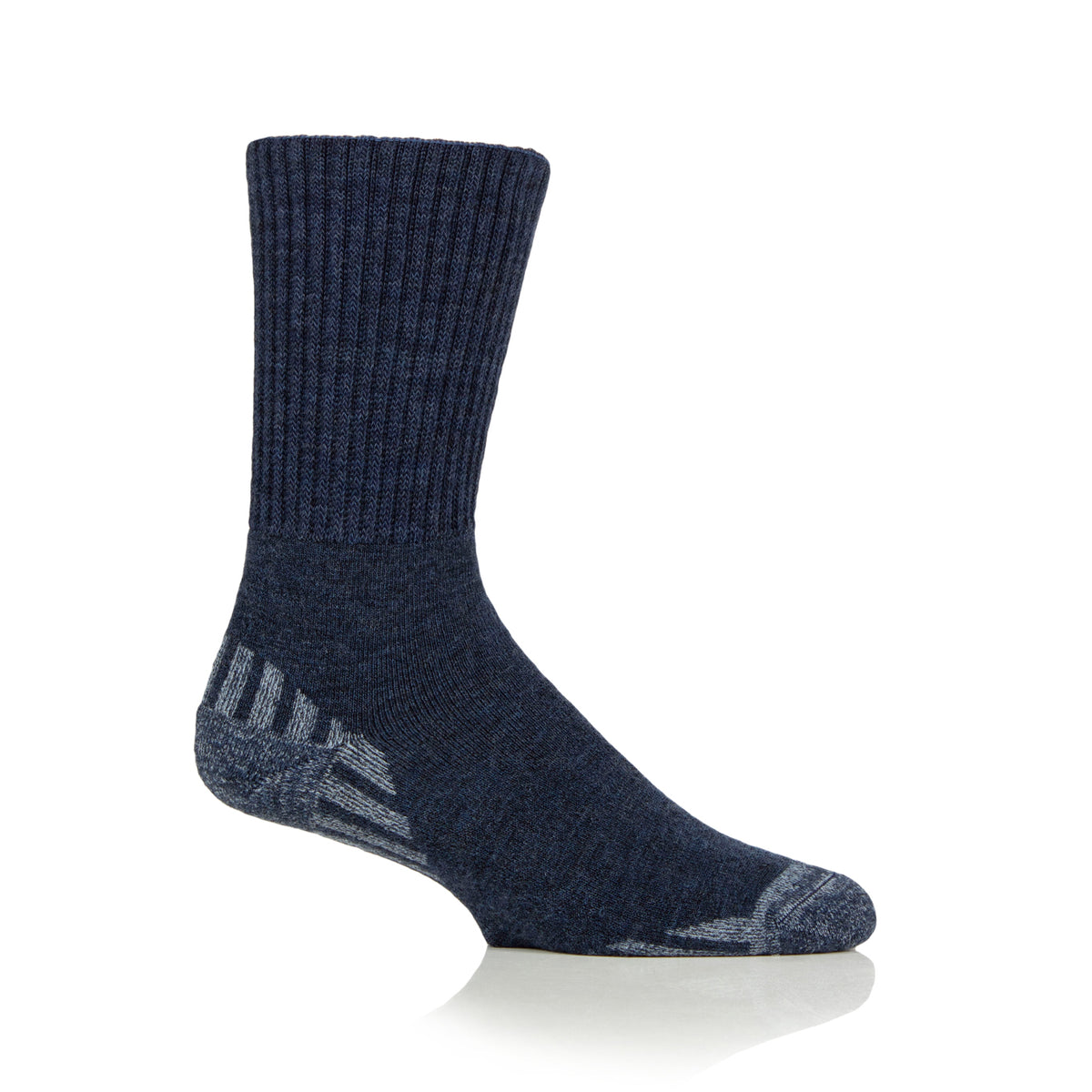 1 Pair Diabetic Walker Wool Boot Socks - Navy