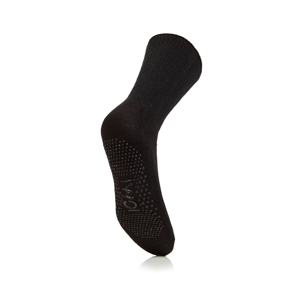 3 Pairs IOMI FootNurse Diabetic Slipper Socks - Black
