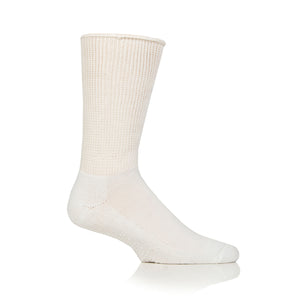 3 Pairs IOMI FootNurse Diabetic Slipper Socks - White